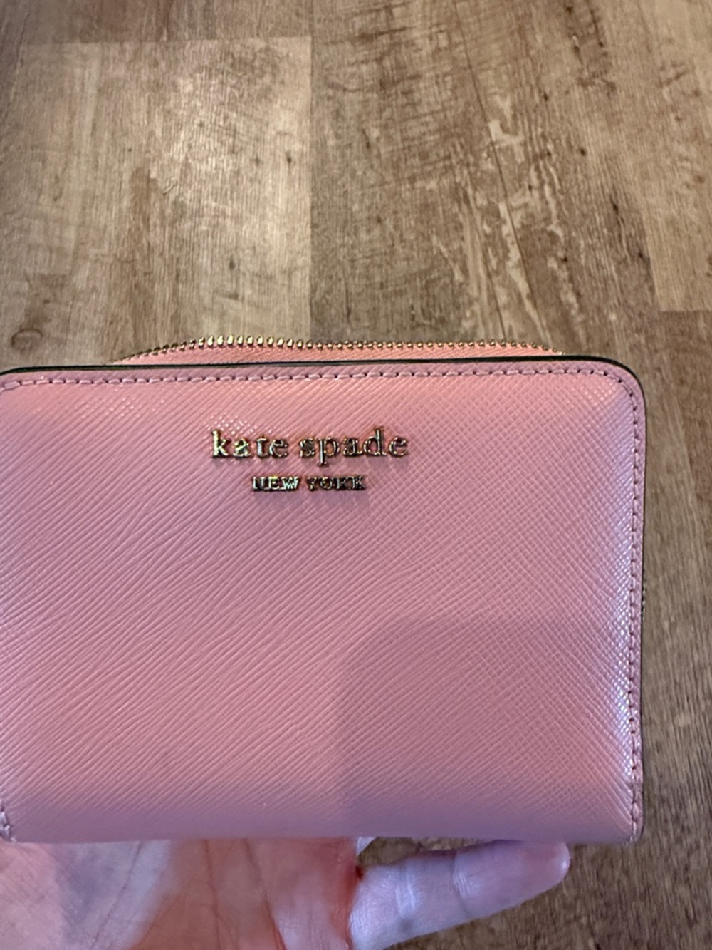kate spade Pink Saffiano Zip Wallet - Picture 5 of 5